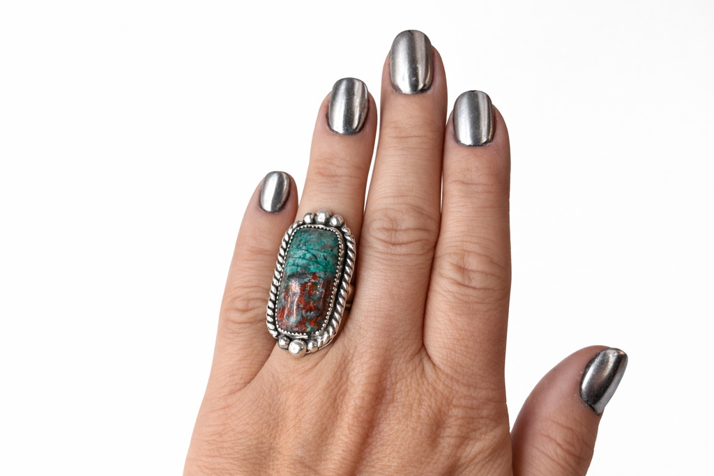 The Sonora Sunrise Ring | Sonora Sunrise Stone Sterling Silver Ring | Western Statement Ring | .925 Silver