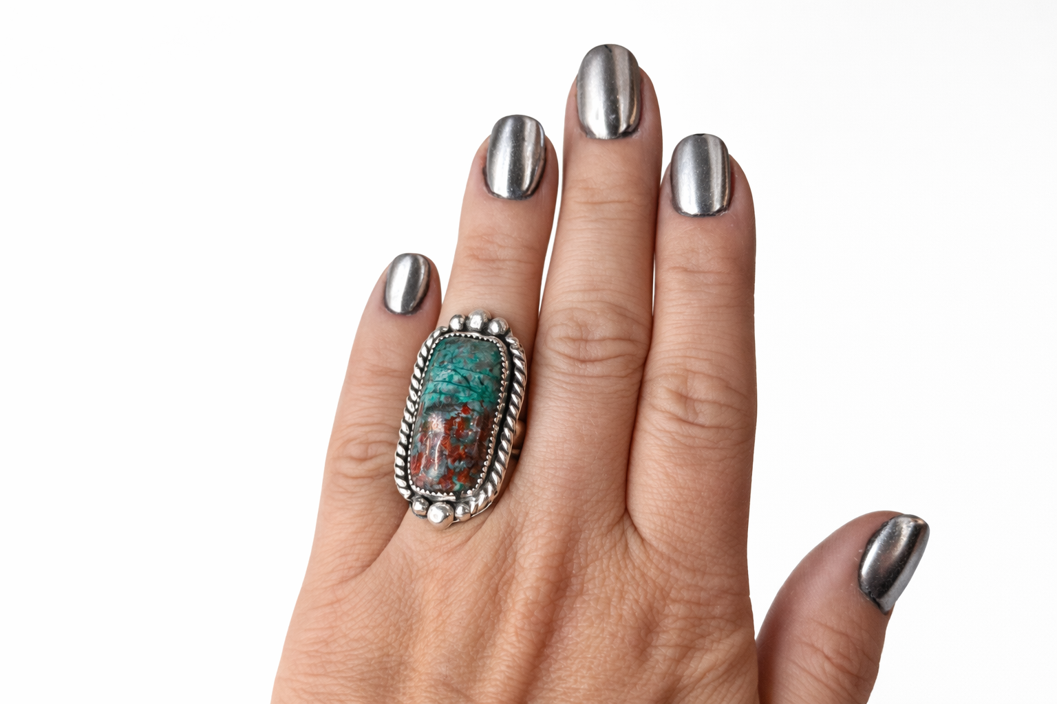 The Sonora Sunrise Ring | Sonora Sunrise Stone Sterling Silver Ring | Western Statement Ring | .925 Silver