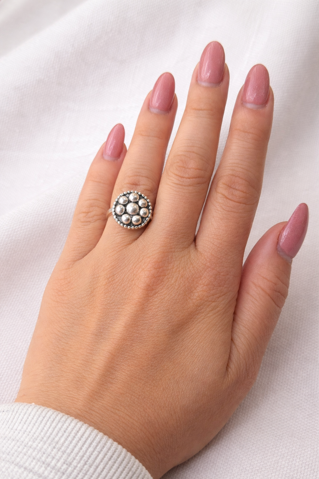 The Concho Ring | Sterling Silver Western Ring | .925 Silver Statement Ring